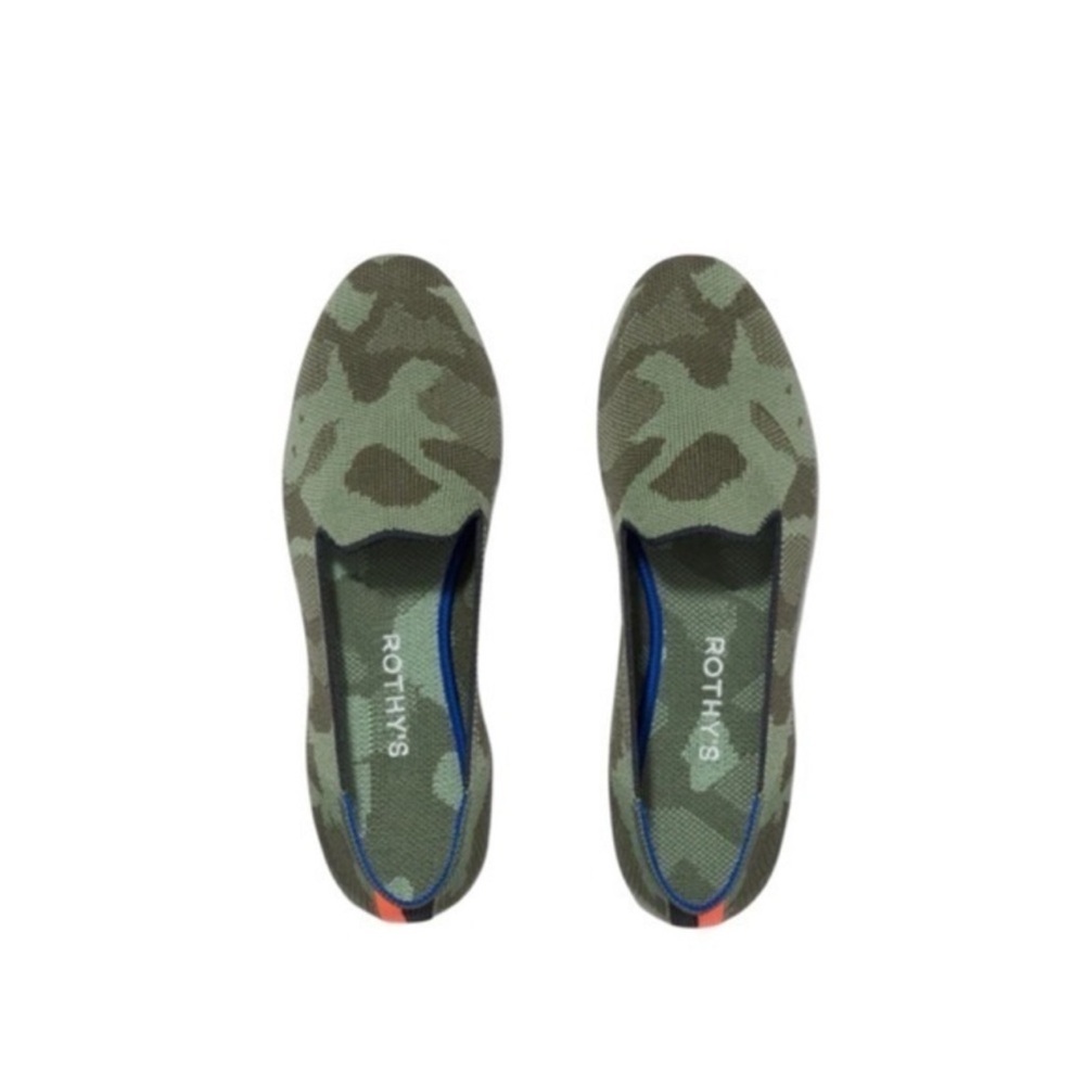 Rothy’s THE LOAFER in Flyknit Green Camo size 9